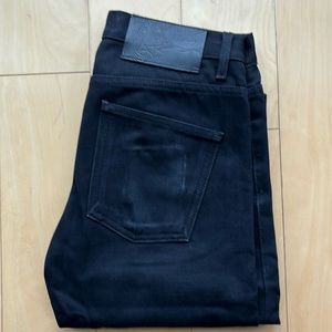 Naked & Famous Super Guy Solid Black Selvedge